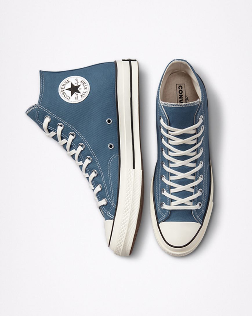 Dámské Boty Vysoké Converse Chuck 70 Seasonal Color Blankyt Černé | CZ DAVX78